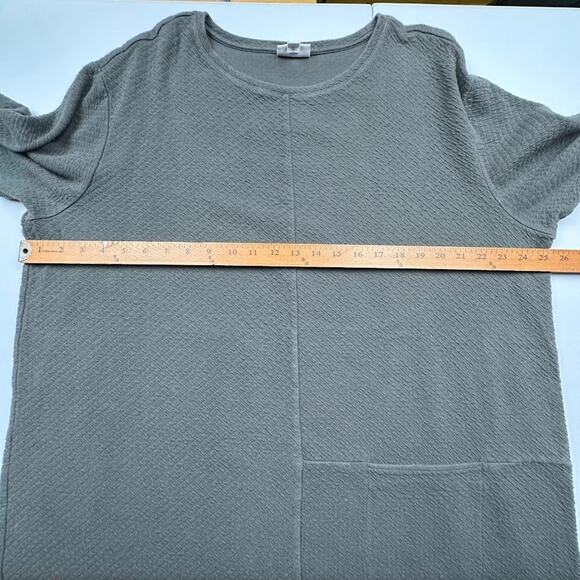 PureJill Top Womens 2X Green Long Sleeve Tunic Pocket Stretch Comfort Neutral - Picture 10 of 13